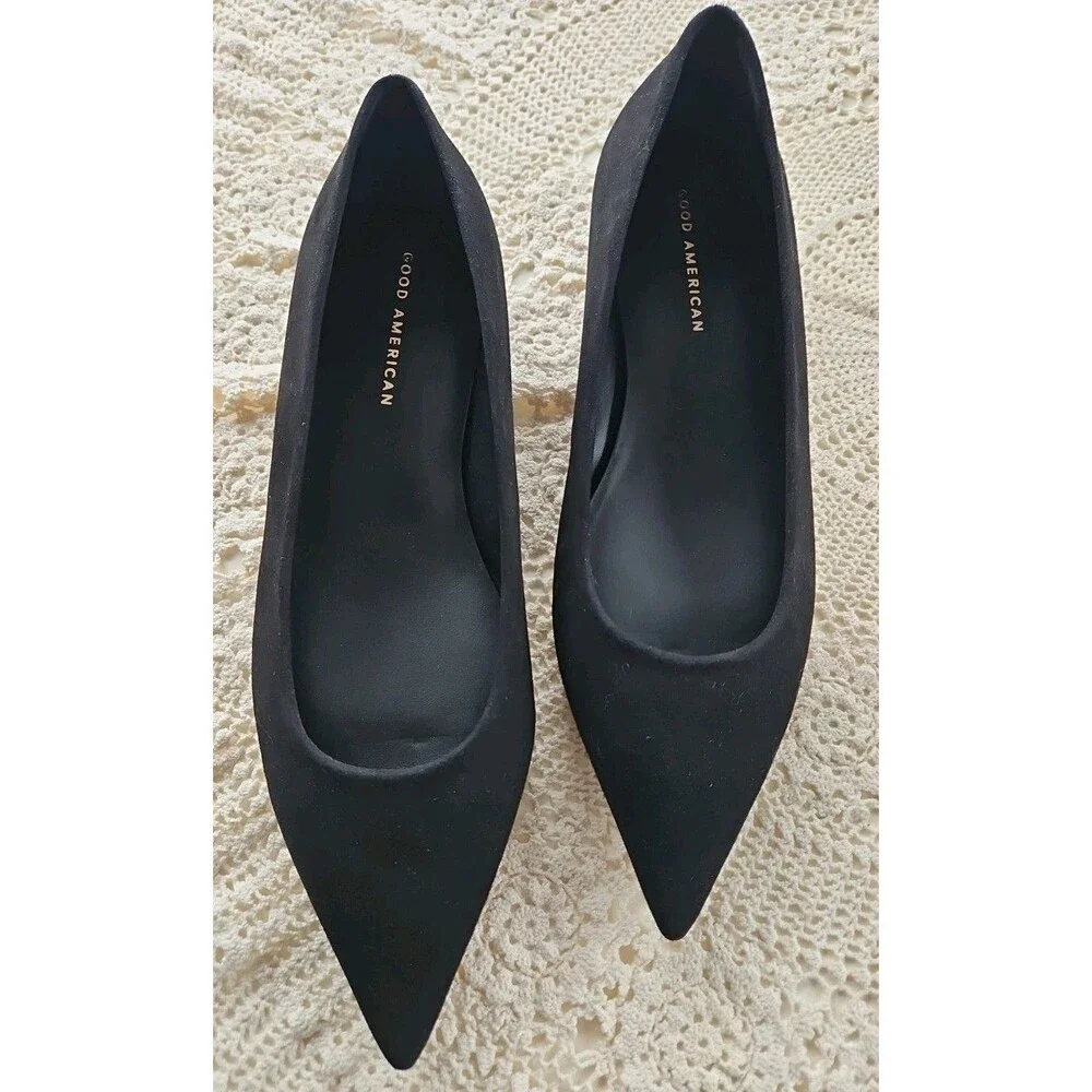 Good American Suede Pointed Toe Shoes Sz 9.5 NEW
